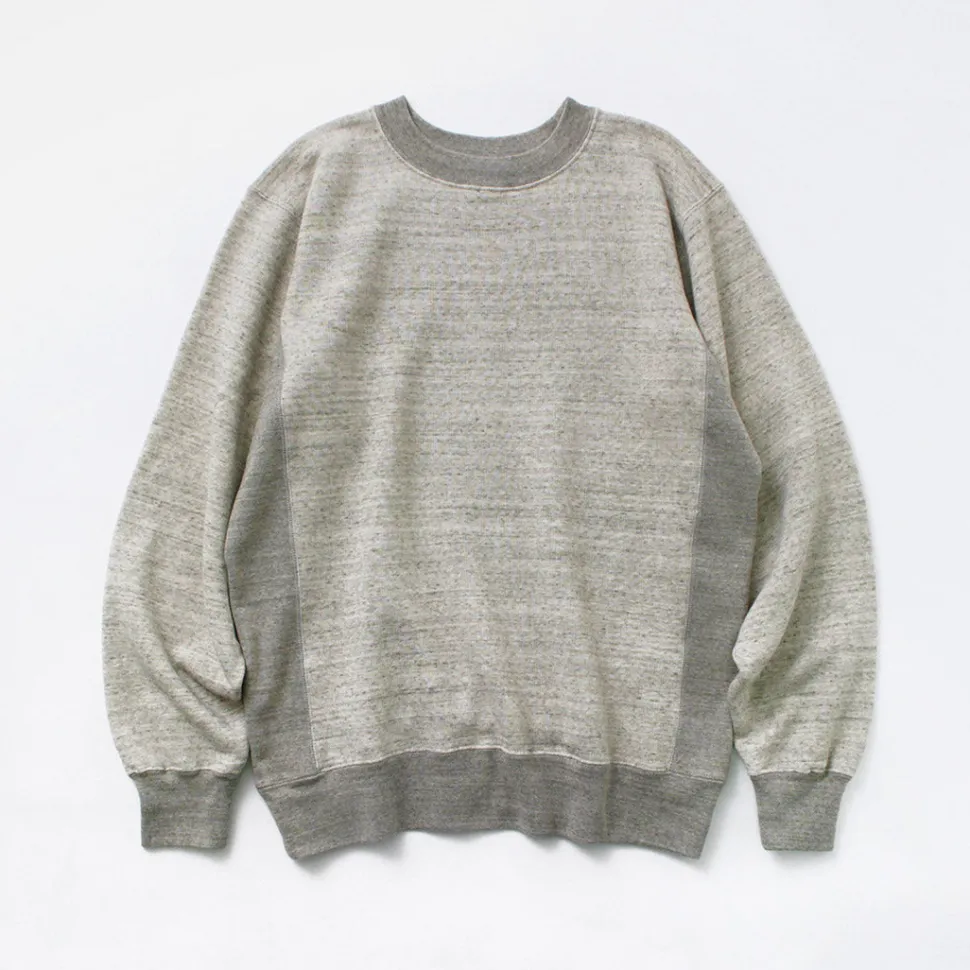 UNDYED / Lined Crew Neck Sweatshirt Colored Organic Cotton