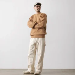 UNDYED / Lined Crew Neck Sweatshirt Colored Organic Cotton