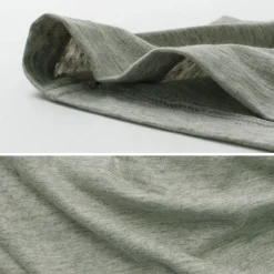 UNDYED / Long Sleeve Combi T-Shirt Colored Organic Cotton