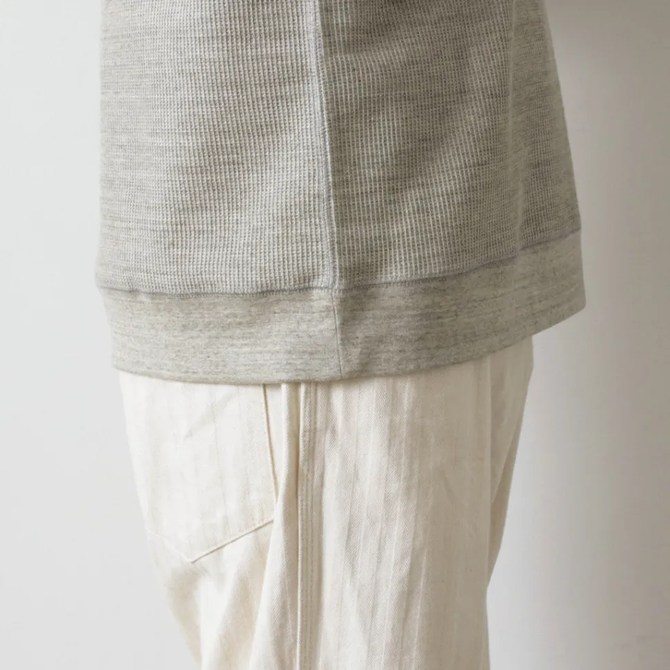 UNDYED / Waffle Sweatshirt Colored Organic Cotton