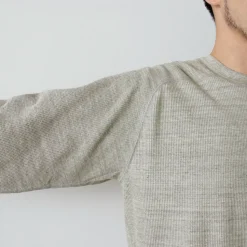 UNDYED / Waffle Sweatshirt Colored Organic Cotton