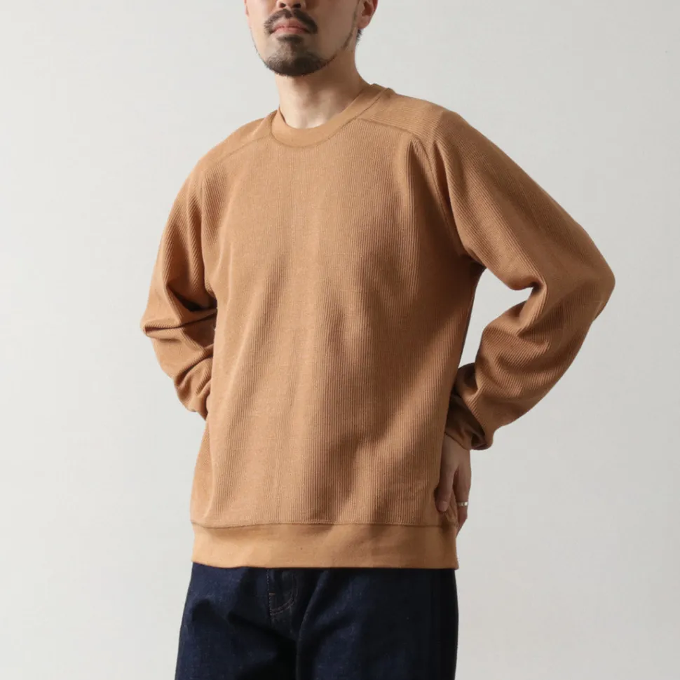 UNDYED / Waffle Sweatshirt Colored Organic Cotton