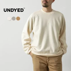UNDYED / Waffle Sweatshirt Colored Organic Cotton