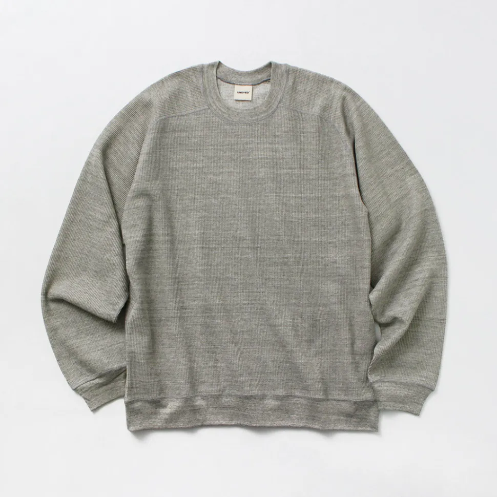 UNDYED / Waffle Sweatshirt Colored Organic Cotton