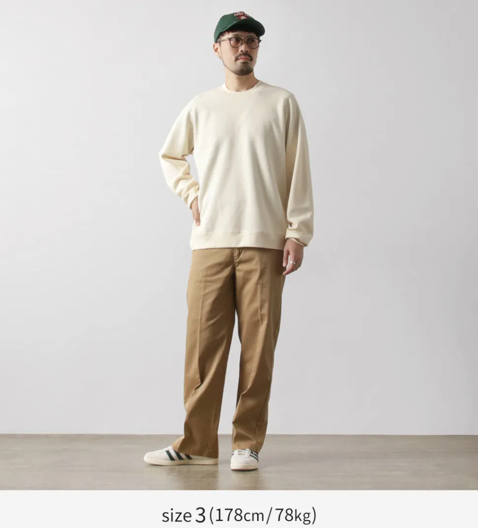 UNDYED / Waffle Sweatshirt Colored Organic Cotton