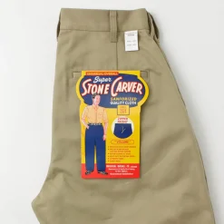 UNIVERSAL OVERALL / Heritage T/C Volume Trousers STONE CARVERE