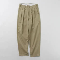 UNIVERSAL OVERALL / Heritage T/C Relaxed 2-Tuck Trousers STONE CARVER
