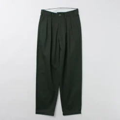 UNIVERSAL OVERALL / Heritage T/C Relaxed 2-Tuck Trousers STONE CARVER