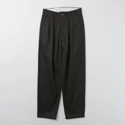 UNIVERSAL OVERALL / Heritage T/C Relaxed 2-Tuck Trousers STONE CARVER