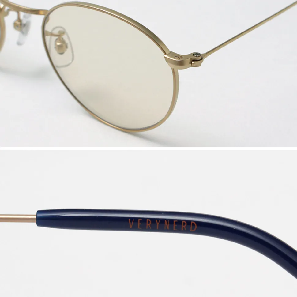 VERYNERD / Cyan Metal Frame Boston Matte Gold