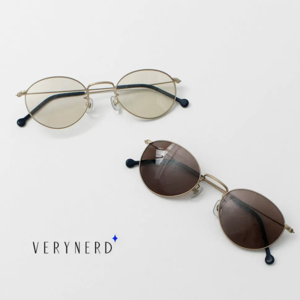 VERYNERD / Cyan Metal Frame Boston Matte Gold