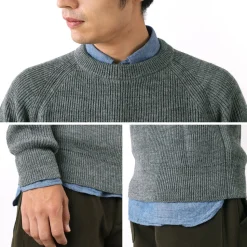 VINCENT ET MIREILLE / 8 gauge ribbed Crewneck Sweater