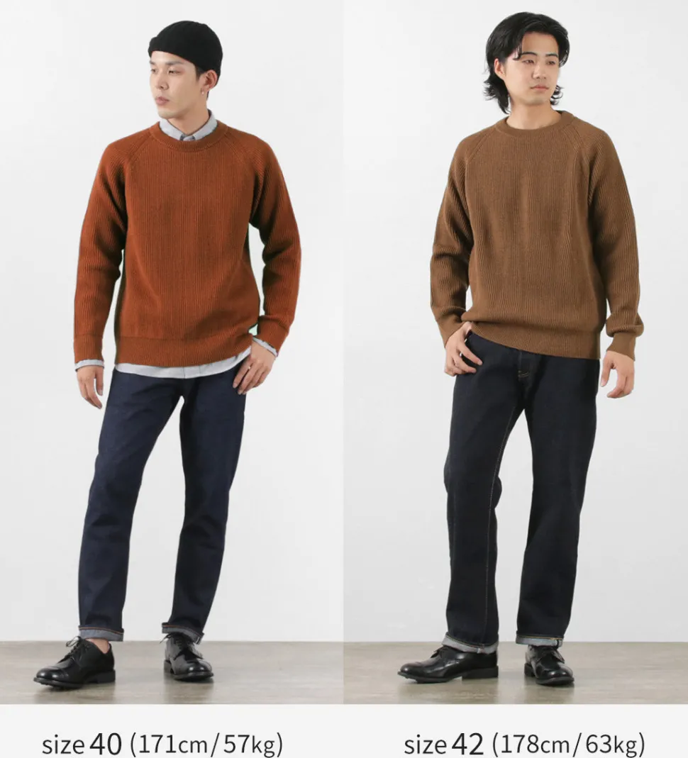 VINCENT ET MIREILLE / 8 gauge ribbed Crewneck Sweater