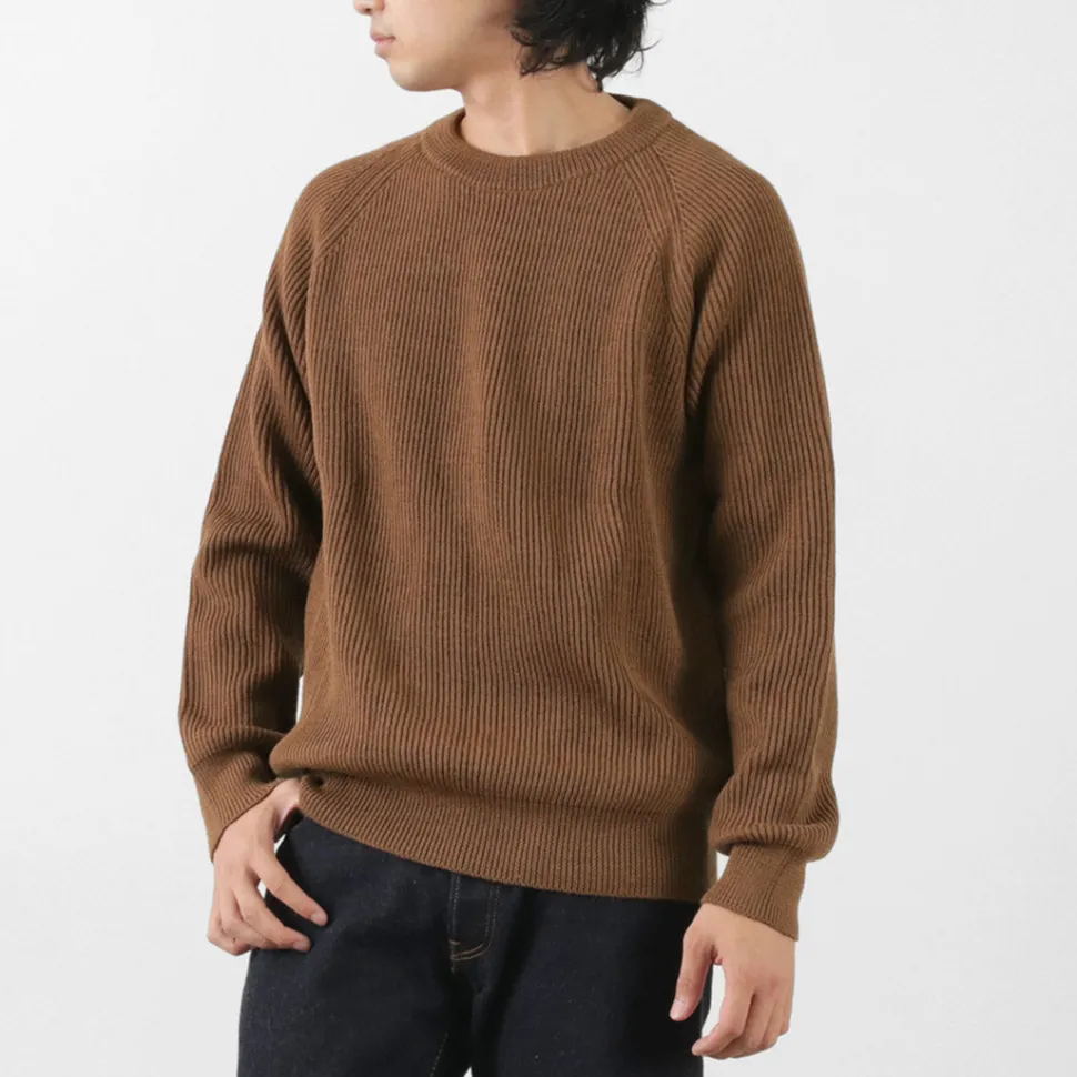 VINCENT ET MIREILLE / 8 gauge ribbed Crewneck Sweater