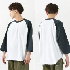 WALLA WALLA SPORT / 7/10 Sleeve 2 Tone Baseball T-Shirt