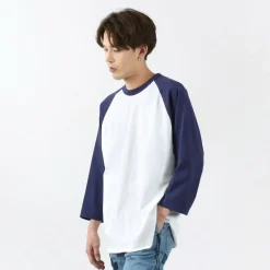 WALLA WALLA SPORT / 7/10 Sleeve 2 Tone Baseball T-Shirt