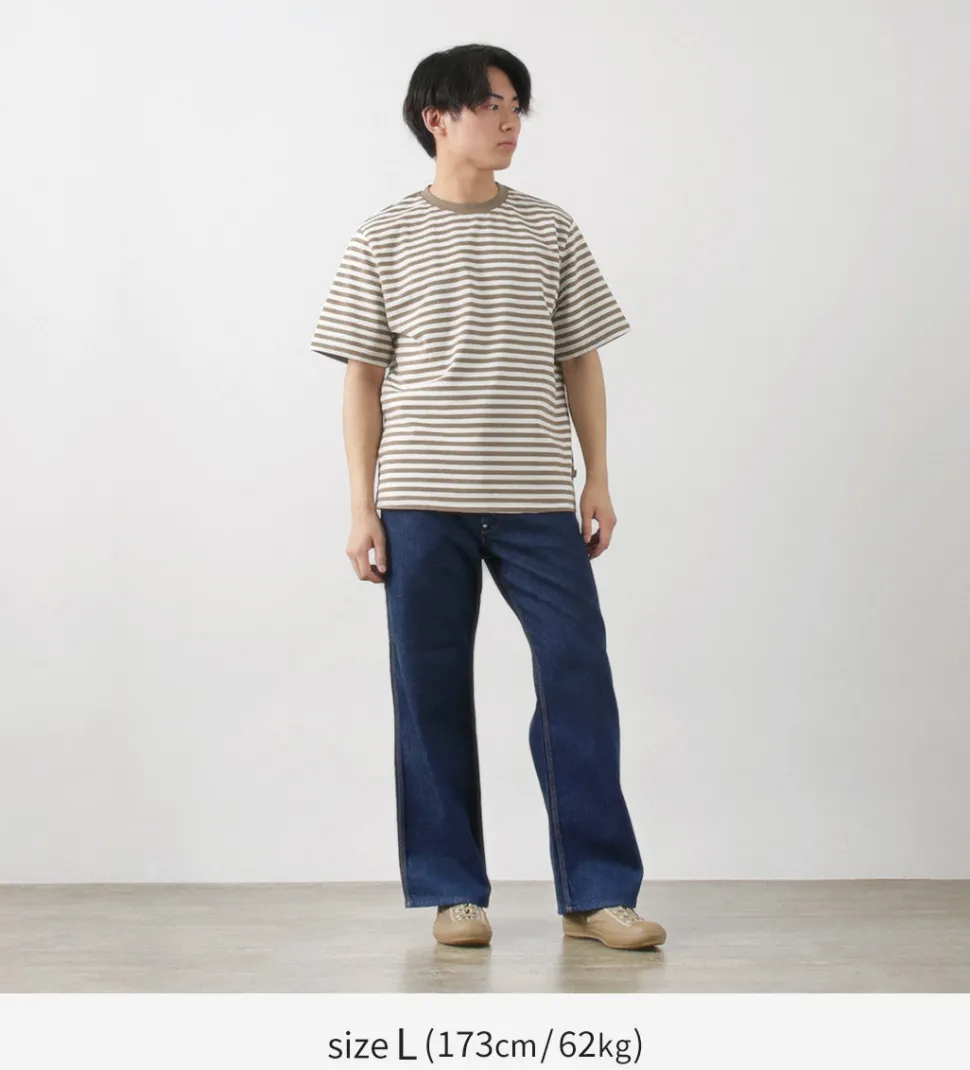 WAX LONDON / Dean Short Sleeve Striped T-Shirt Jolt Stripe