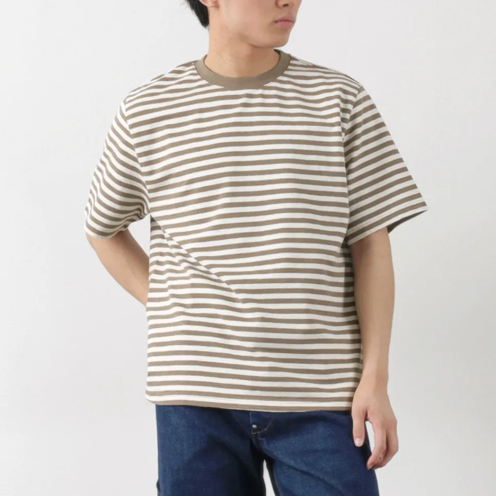 WAX LONDON / Dean Short Sleeve Striped T-Shirt Jolt Stripe