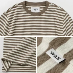 WAX LONDON / Dean Short Sleeve Striped T-Shirt Jolt Stripe