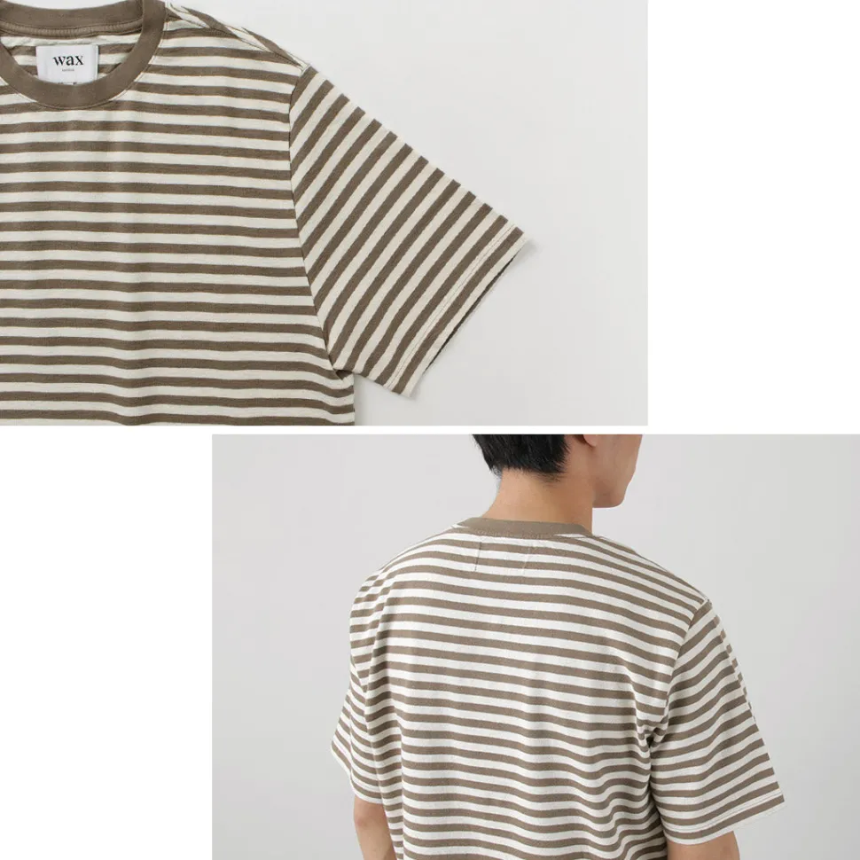 WAX LONDON / Dean Short Sleeve Striped T-Shirt Jolt Stripe