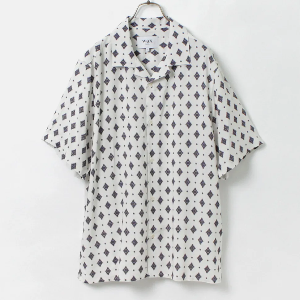 WAX LONDON / Didcot Short Sleeve Shirt Ditsy Tile
