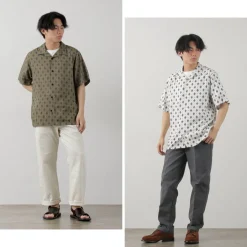 WAX LONDON / Didcot Short Sleeve Shirt Ditsy Tile