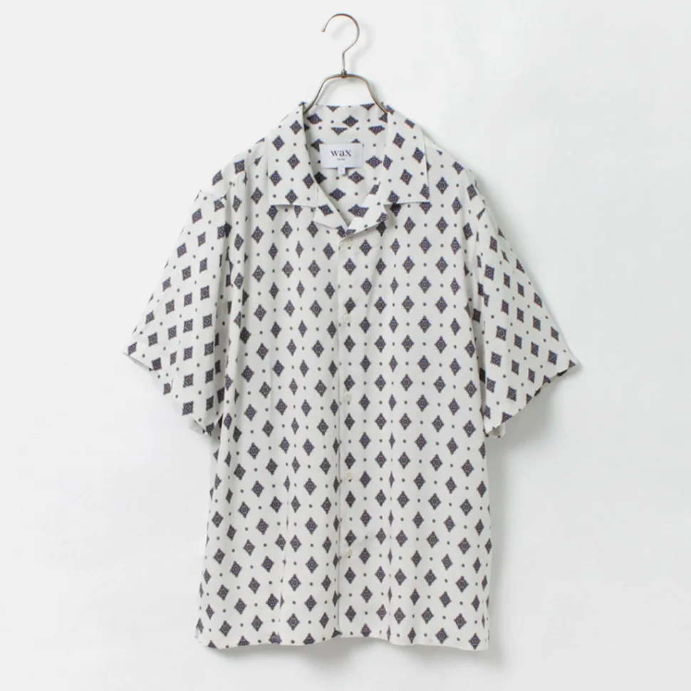 WAX LONDON / Didcot Short Sleeve Shirt Ditsy Tile