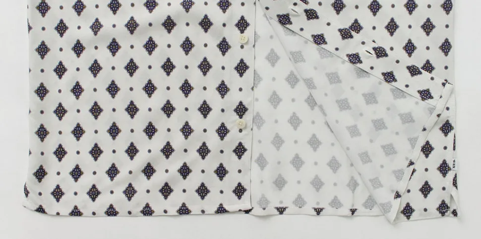 WAX LONDON / Didcot Short Sleeve Shirt Ditsy Tile