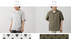 WAX LONDON / Didcot Short Sleeve Shirt Ditsy Tile