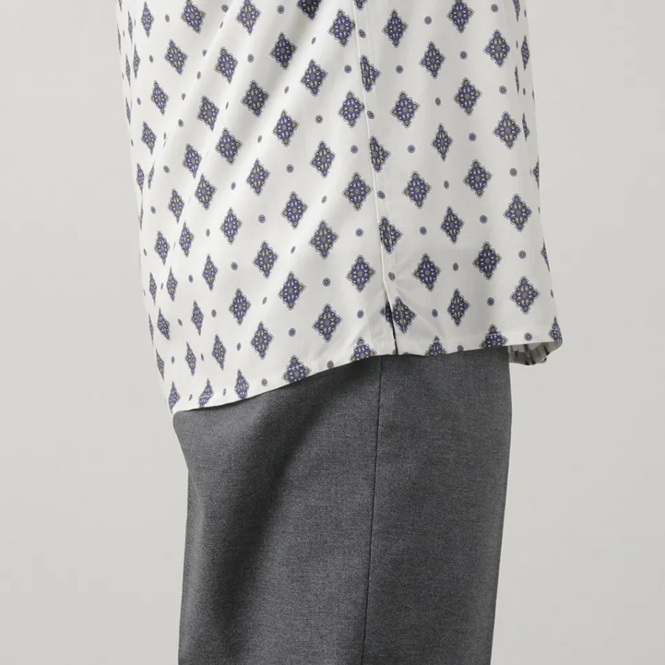 WAX LONDON / Didcot Short Sleeve Shirt Ditsy Tile