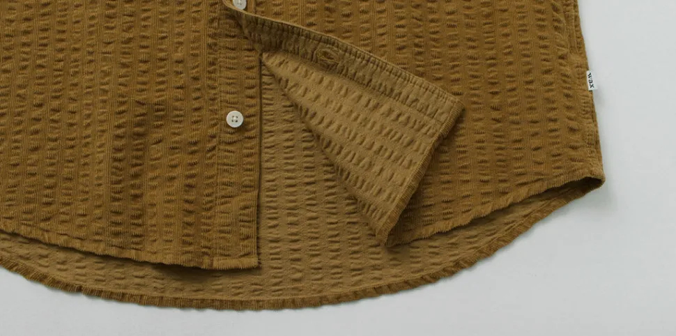 WAX LONDON / sherry-shirt seersucker cord