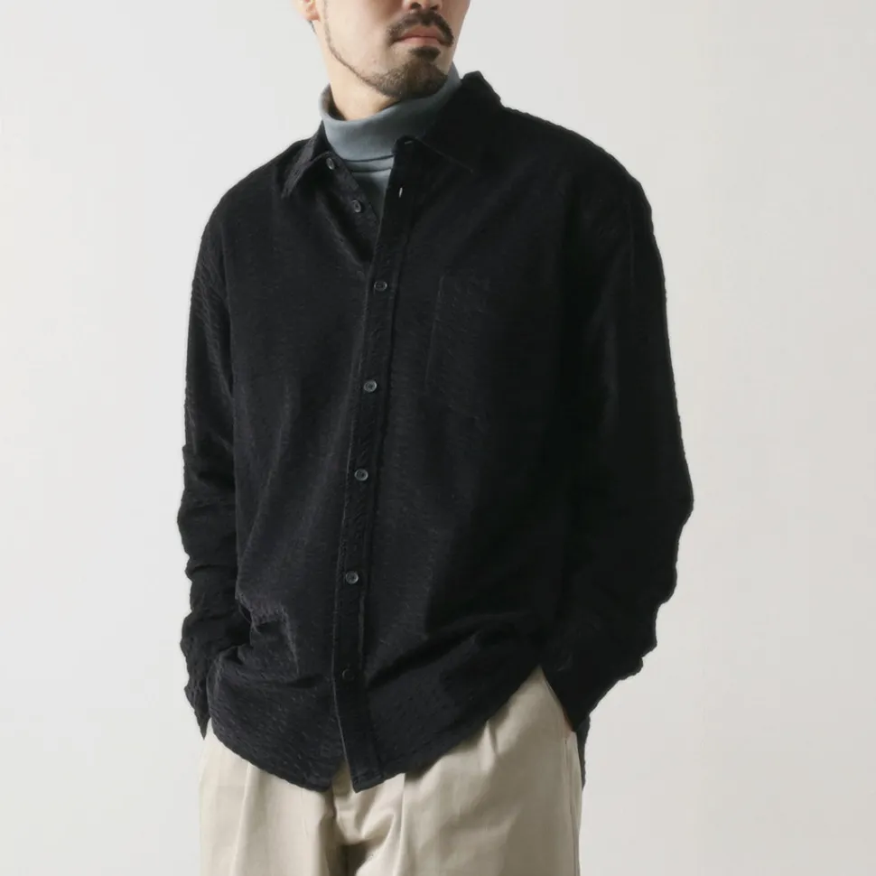 WAX LONDON / sherry-shirt seersucker cord