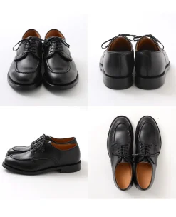 WHEELROBE / 15078 Heavy Stitching Moc Toe Leather Shoes