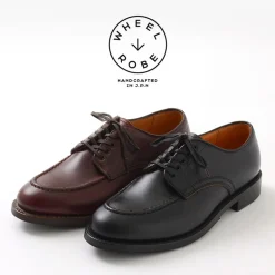 WHEELROBE / 15078 Heavy Stitching Moc Toe Leather Shoes