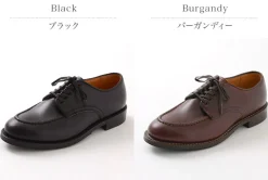 WHEELROBE / 15078 Heavy Stitching Moc Toe Leather Shoes