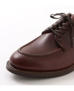 WHEELROBE / 15078 Heavy Stitching Moc Toe Leather Shoes