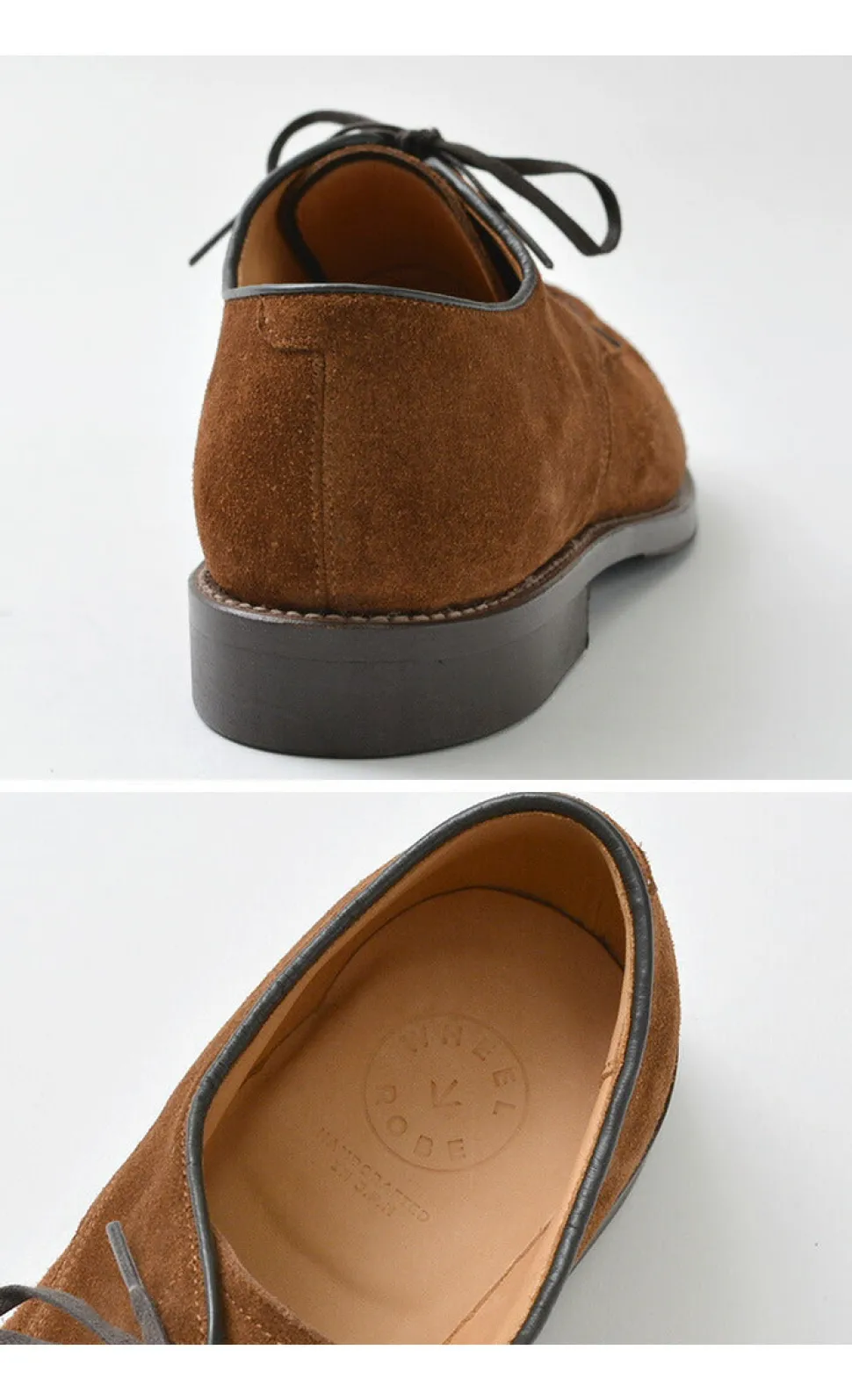 WHEELROBE / 15078S Heavy Stitching Moc Toe Suede Shoes