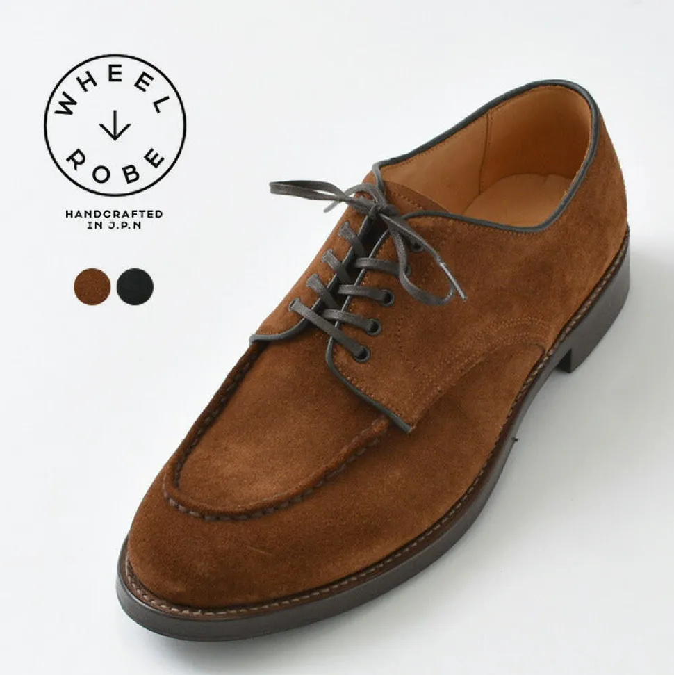 WHEELROBE / 15078S Heavy Stitching Moc Toe Suede Shoes