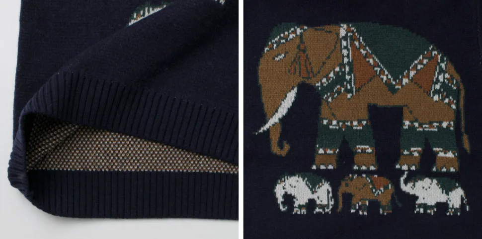 WHITE MOUNTAINEERING / Elephant Crewneck Pullover Knit