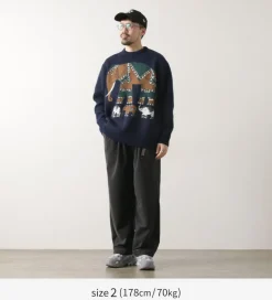 WHITE MOUNTAINEERING / Elephant Crewneck Pullover Knit