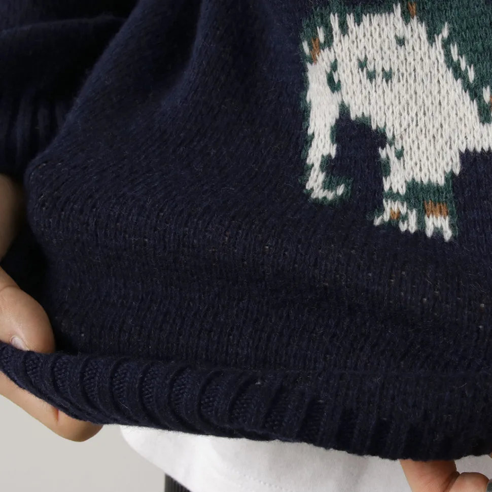 WHITE MOUNTAINEERING / Elephant Crewneck Pullover Knit