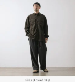 WHITE MOUNTAINEERING / Mid Gusset Sleeve Tricot Check Shirt