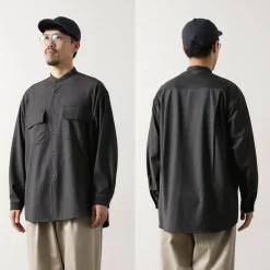 WHITE MOUNTAINEERING / Stretch Band Collar Shirt