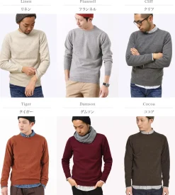 WILLIAM LOCKIE / Lambswool crew neck knit