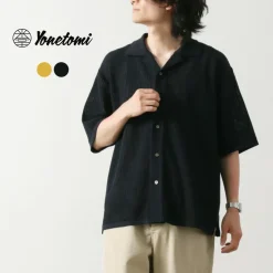 YONETOMI NEW BASIC / Cotton SUKASHI Knit Shirt