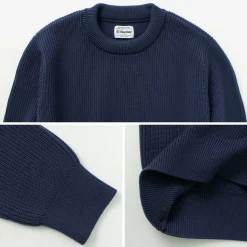 YONETOMI NEW BASIC / Extra Fine Wool Ribbed Knit Pullover