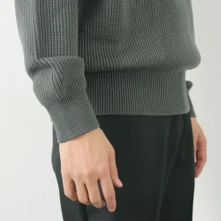 YONETOMI NEW BASIC / Extra Fine Wool Ribbed Knit Pullover