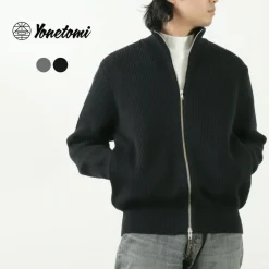 YONETOMI NEW BASIC / Extra Fine Wool Ribbed Knit Blouson