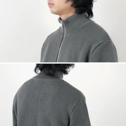 YONETOMI NEW BASIC / Extra Fine Wool Ribbed Knit Blouson