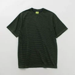 YONETOMI NEW BASIC / Garment Dye Striped T-Shirt